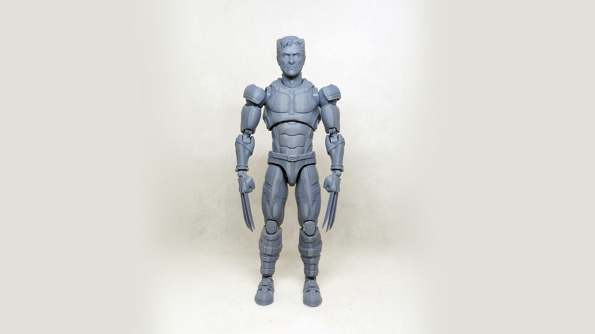 wolverine v02  articulated action figure  3D print model_27