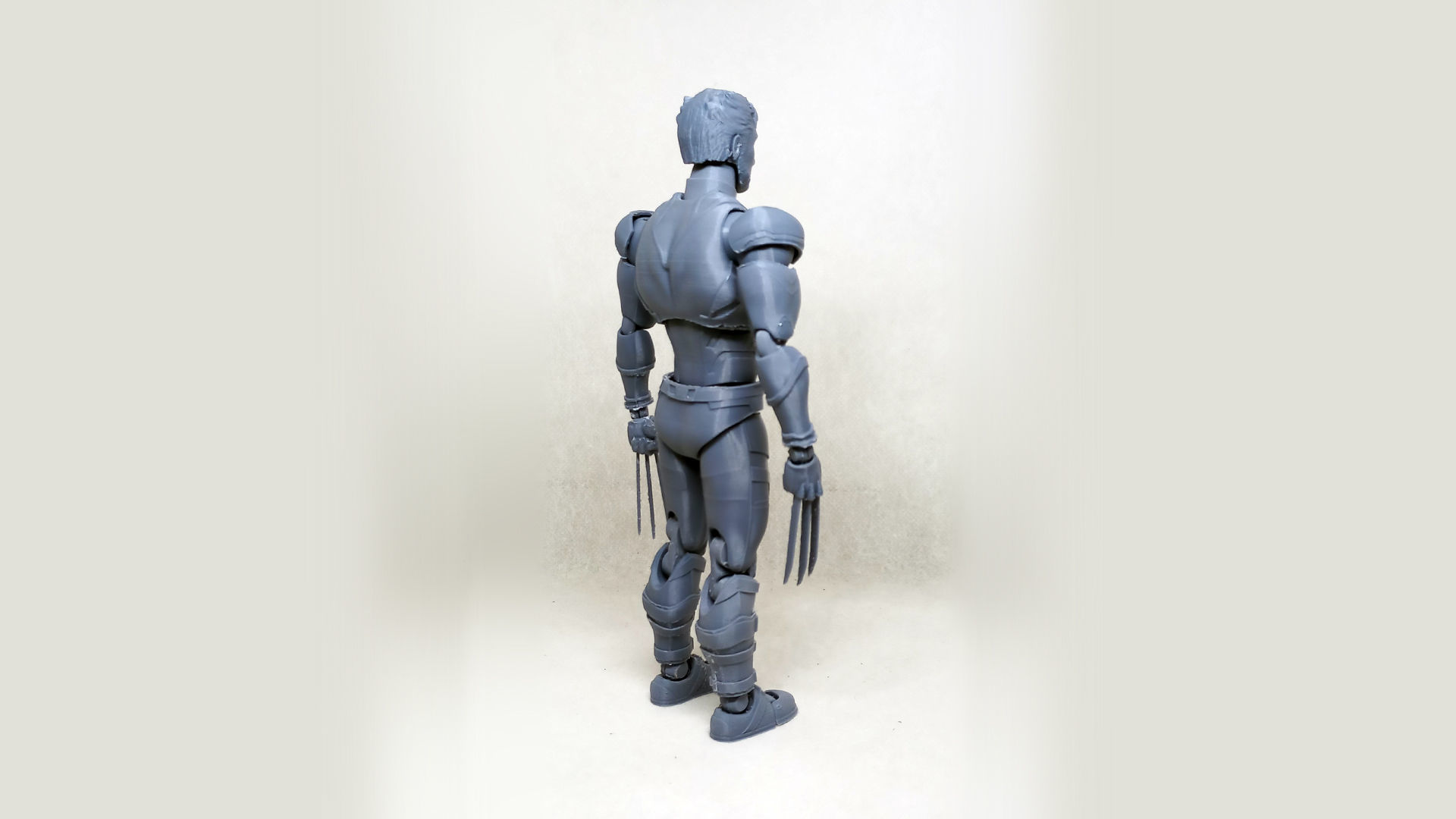wolverine v02  articulated action figure  3D print model_32