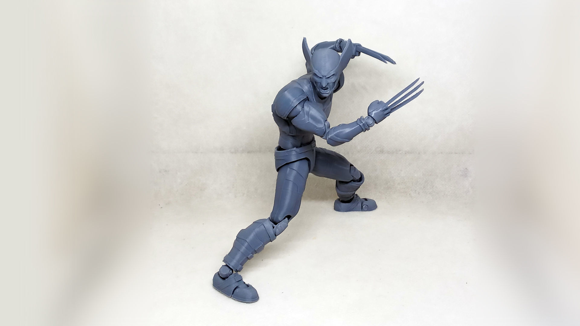 wolverine v02  articulated action figure  3D print model_39