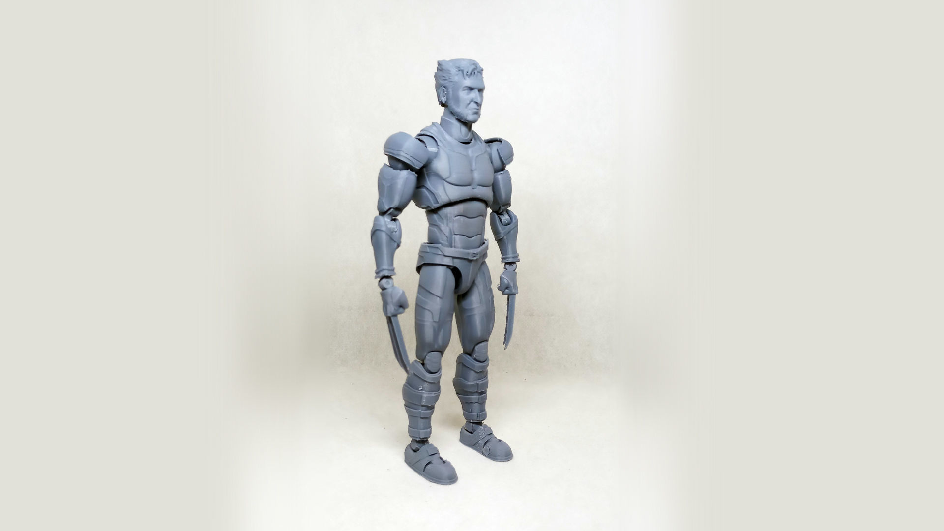 wolverine v02  articulated action figure  3D print model_34