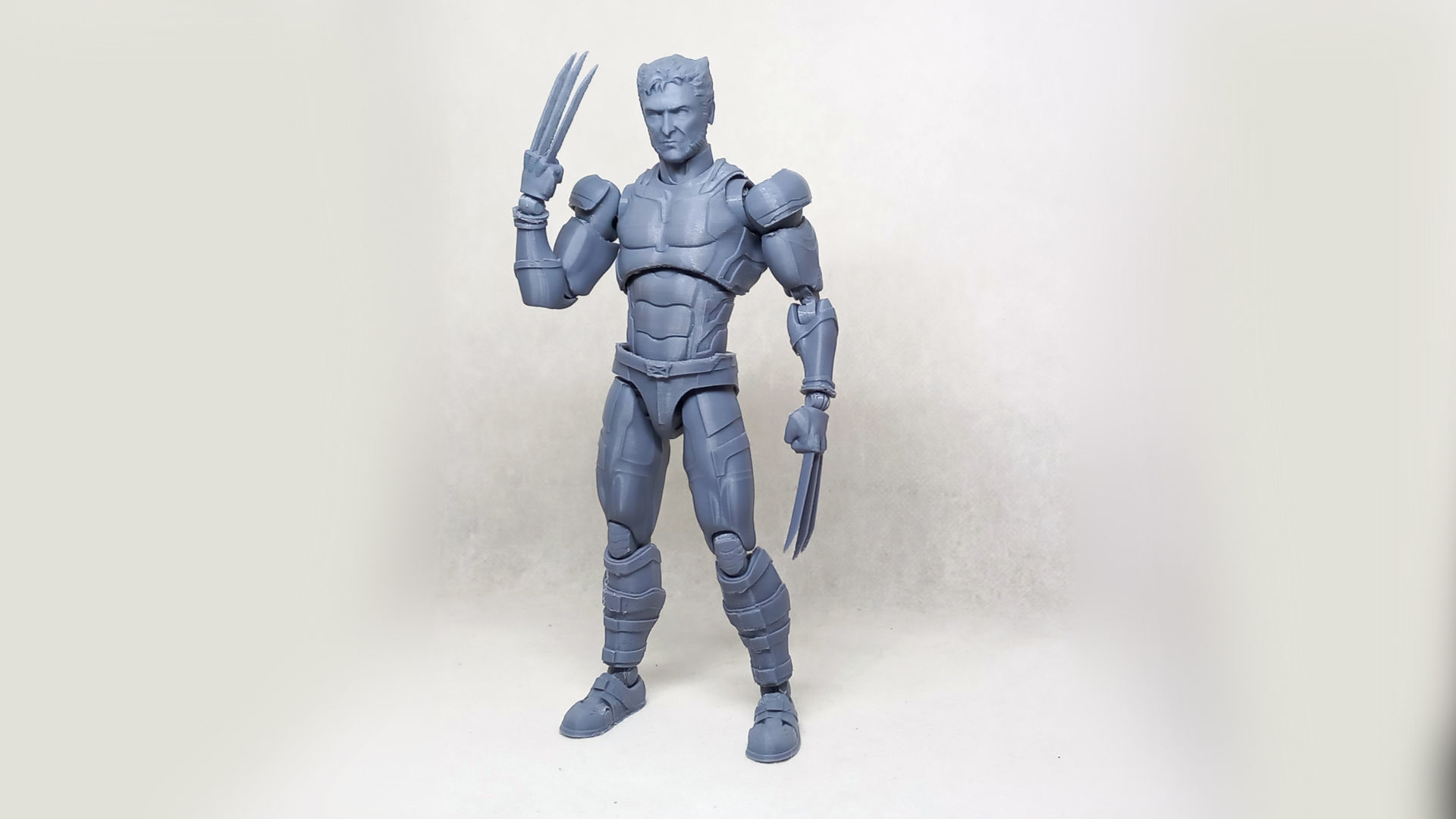 wolverine v02  articulated action figure  3D print model_35