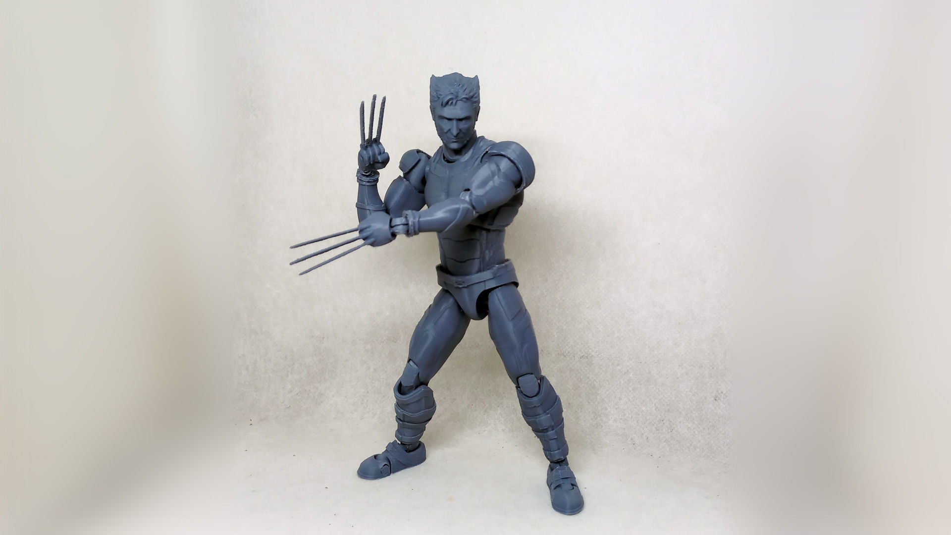 wolverine v02  articulated action figure  3D print model_43