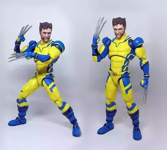 wolverine v02  articulated action figure  3D print model