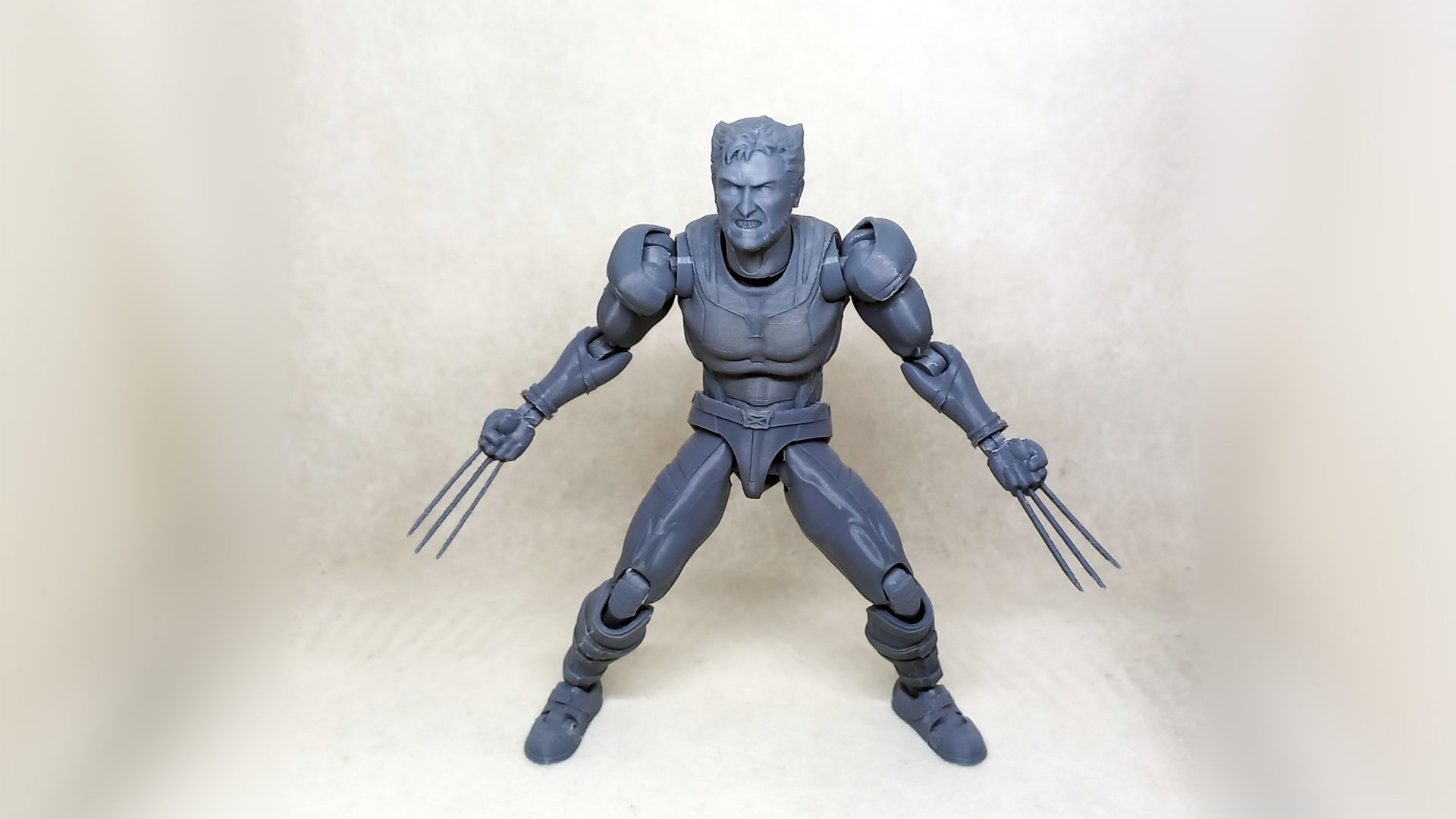 wolverine v02  articulated action figure  3D print model_45