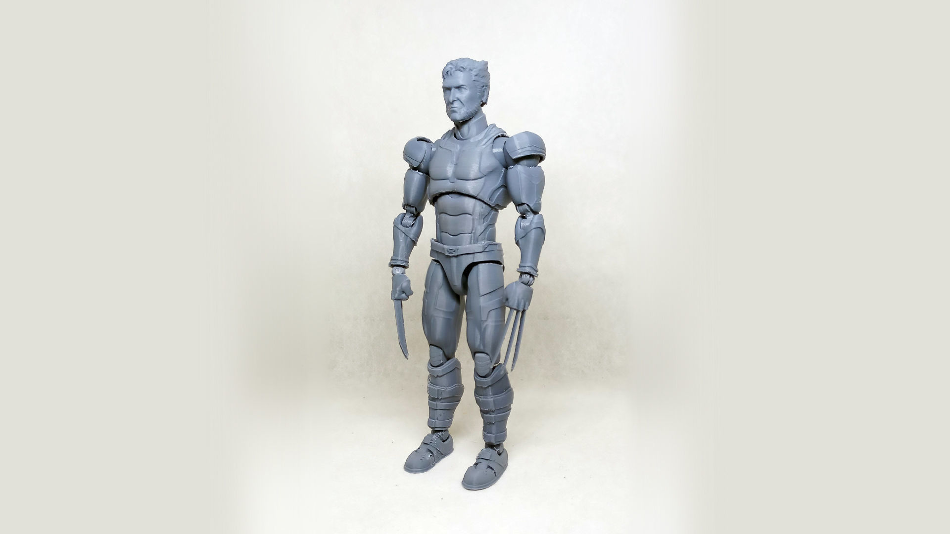wolverine v02  articulated action figure  3D print model_28