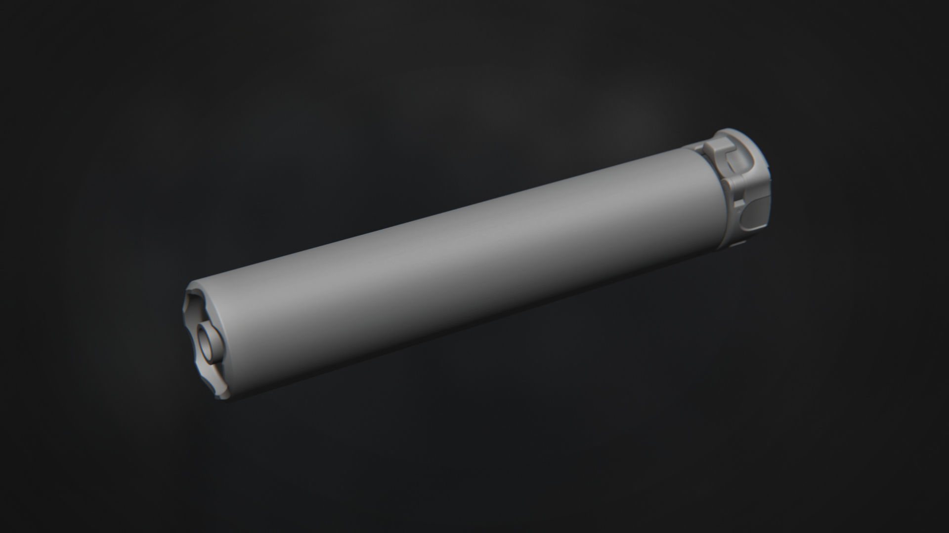 Surefire SOCOM300 SPS Suppressor Low-poly 3D model_12