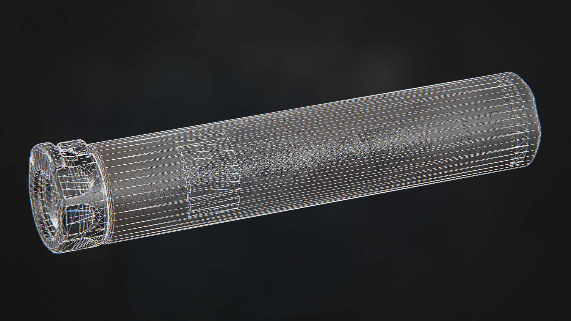 Surefire SOCOM300 SPS Suppressor Low-poly 3D model_11