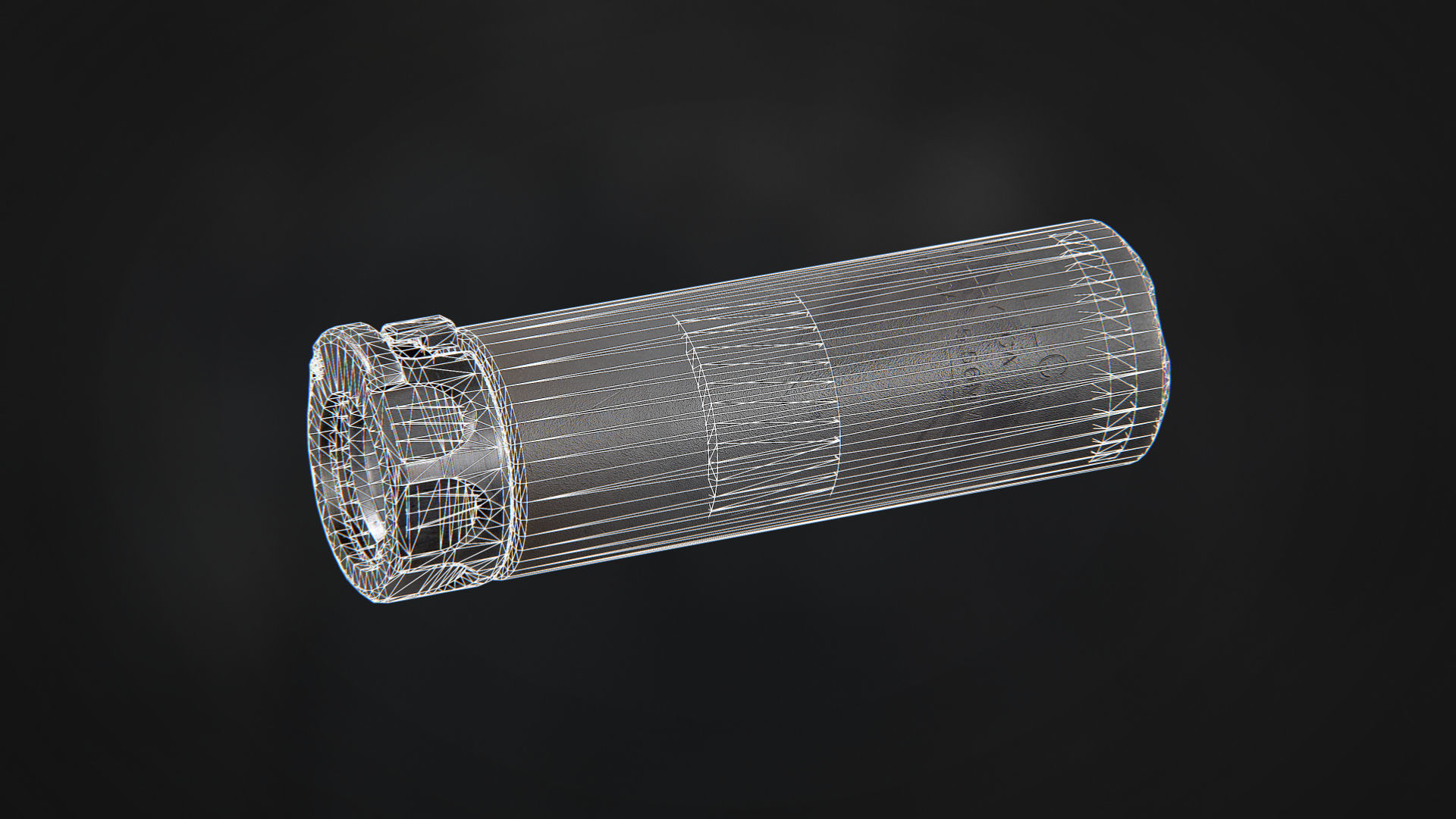 Surefire SOCOM556-MINI2 Suppressor Low-poly 3D model_11