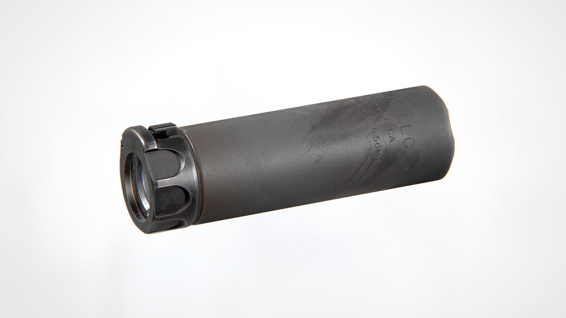Surefire SOCOM556-MINI2 Suppressor Low-poly 3D model_4