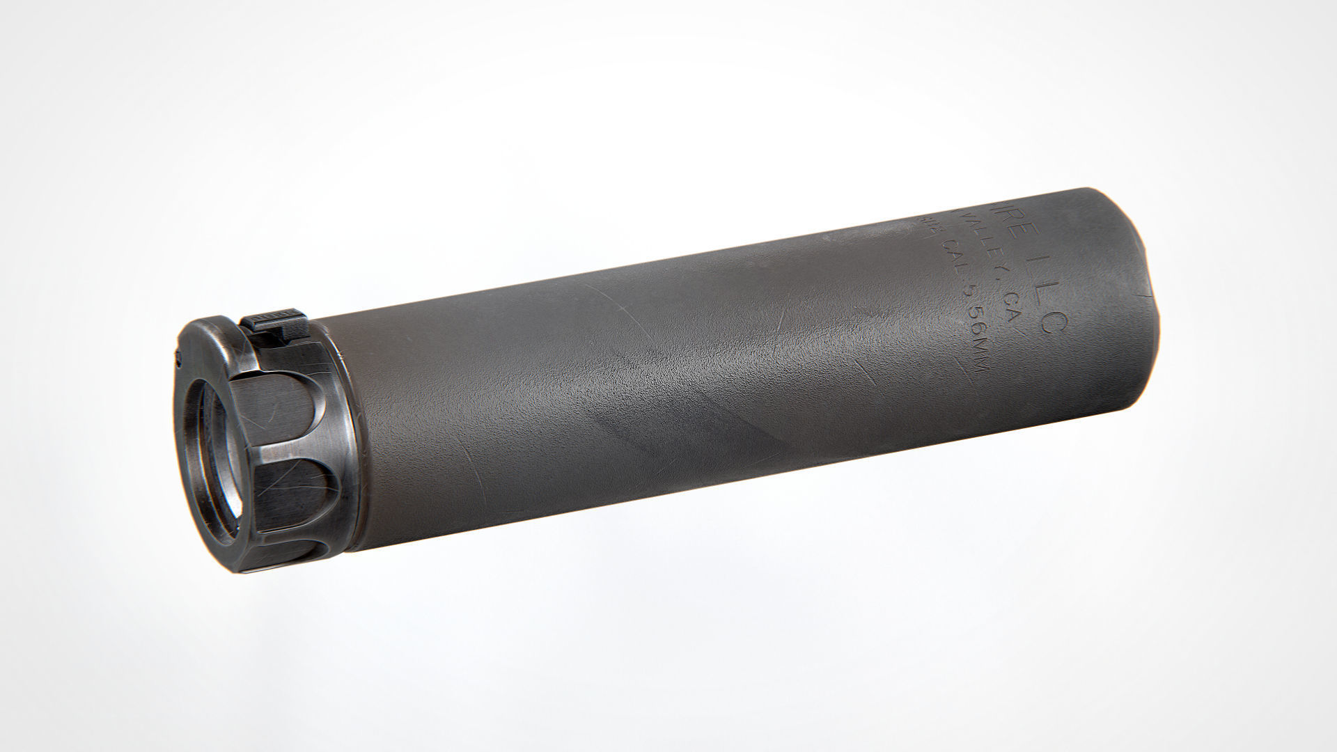 Surefire SOCOM556-RC2 Suppressor Low-poly 3D model_4