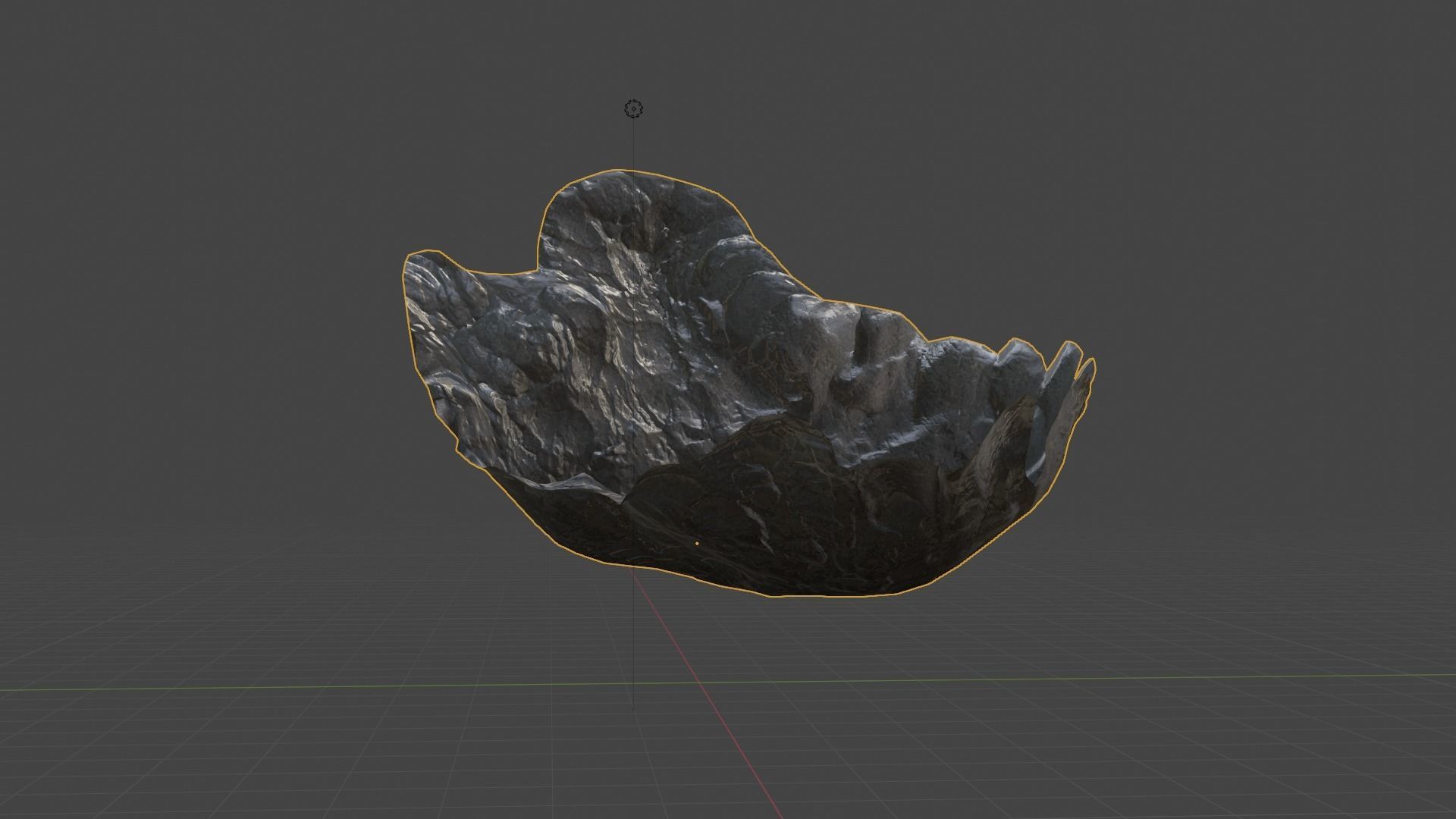 High Quality Crater Crystal Environment High and Low Poly Low-poly 3D model_44