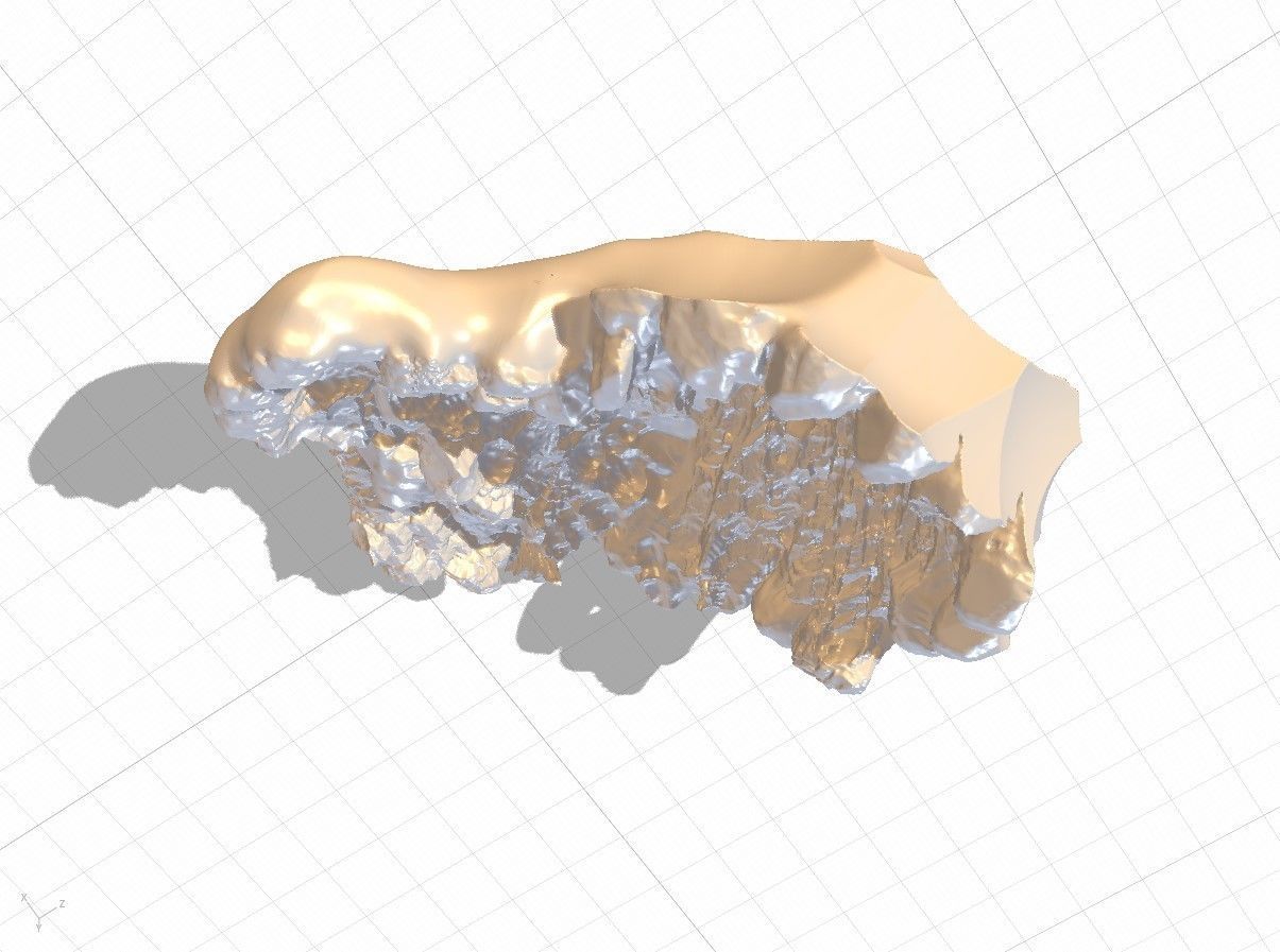 High Quality Crater Crystal Environment High and Low Poly Low-poly 3D model_29