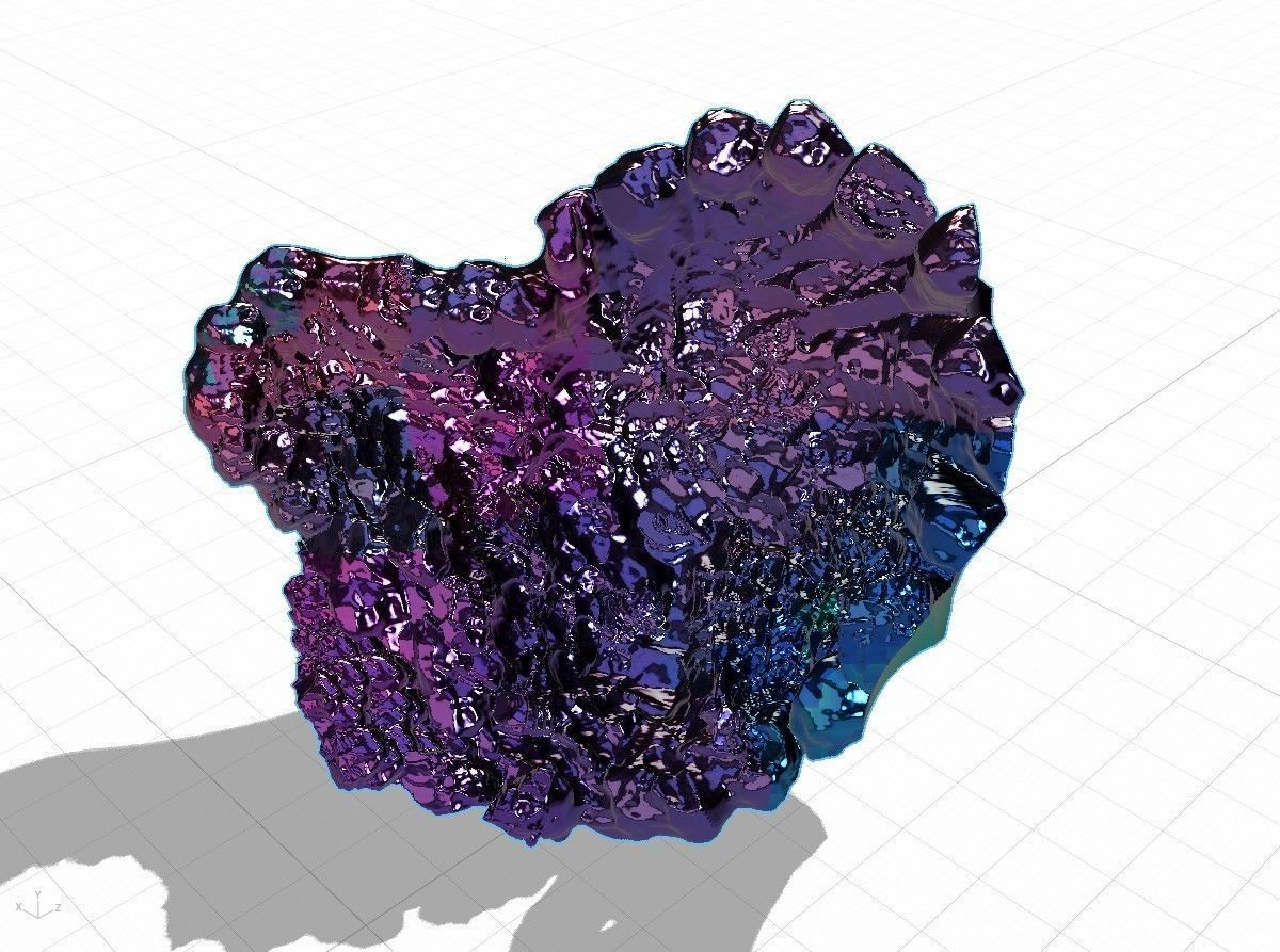 High Quality Crater Crystal Environment High and Low Poly Low-poly 3D model_22