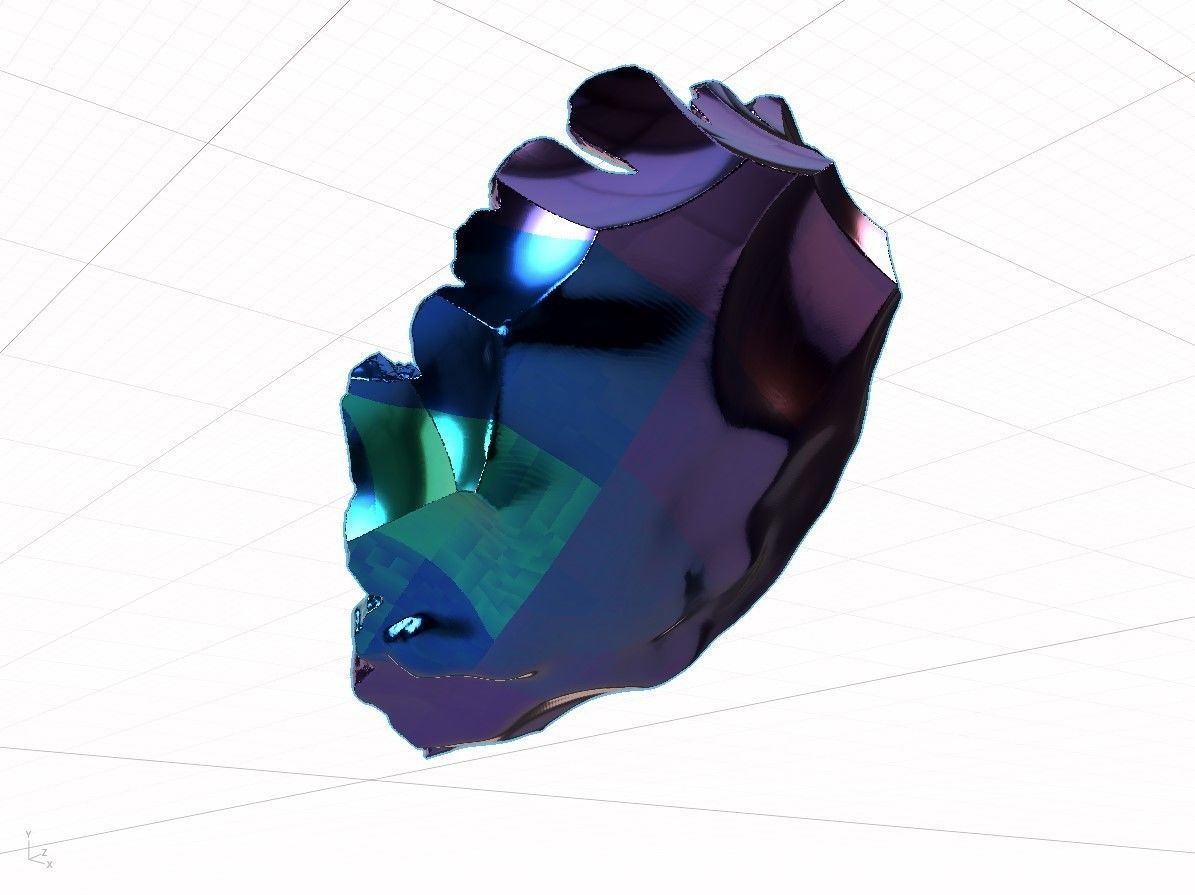 High Quality Crater Crystal Environment High and Low Poly Low-poly 3D model_23