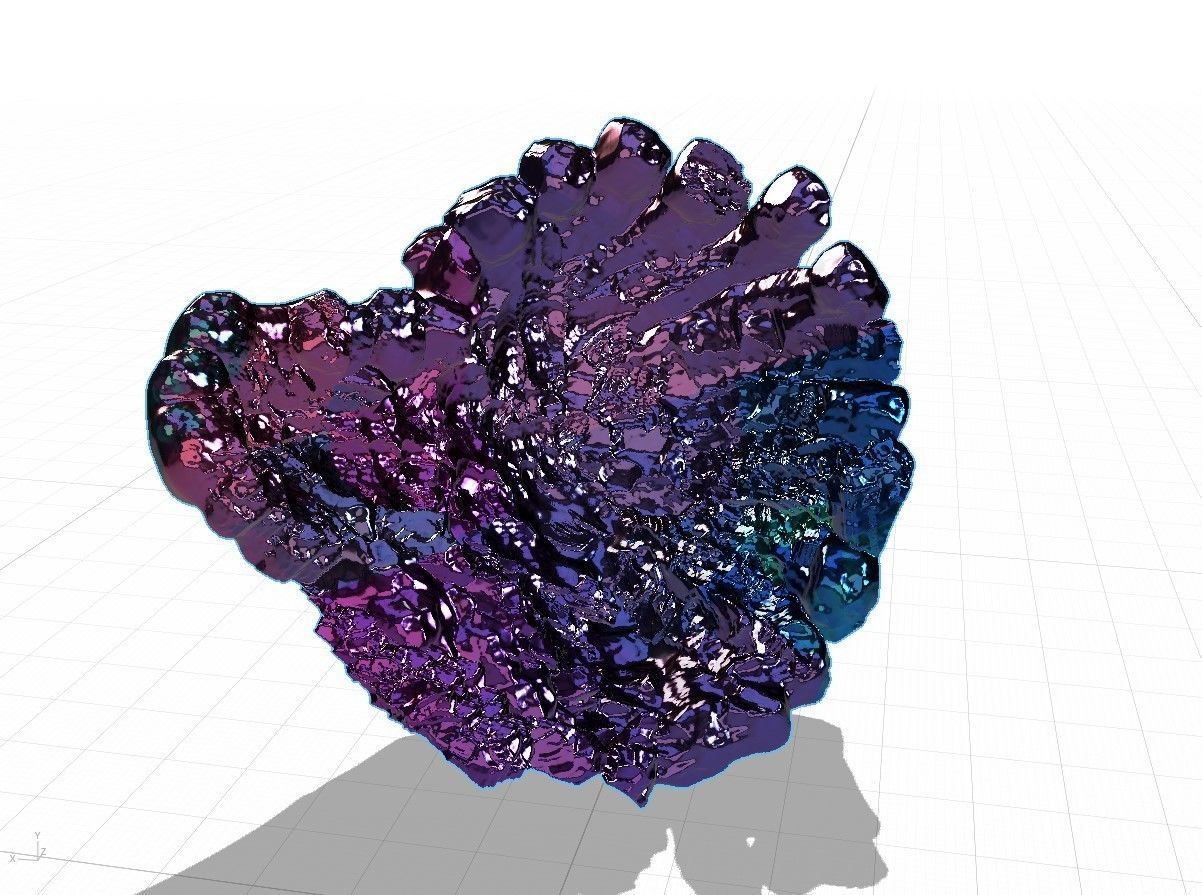 High Quality Crater Crystal Environment High and Low Poly Low-poly 3D model_20