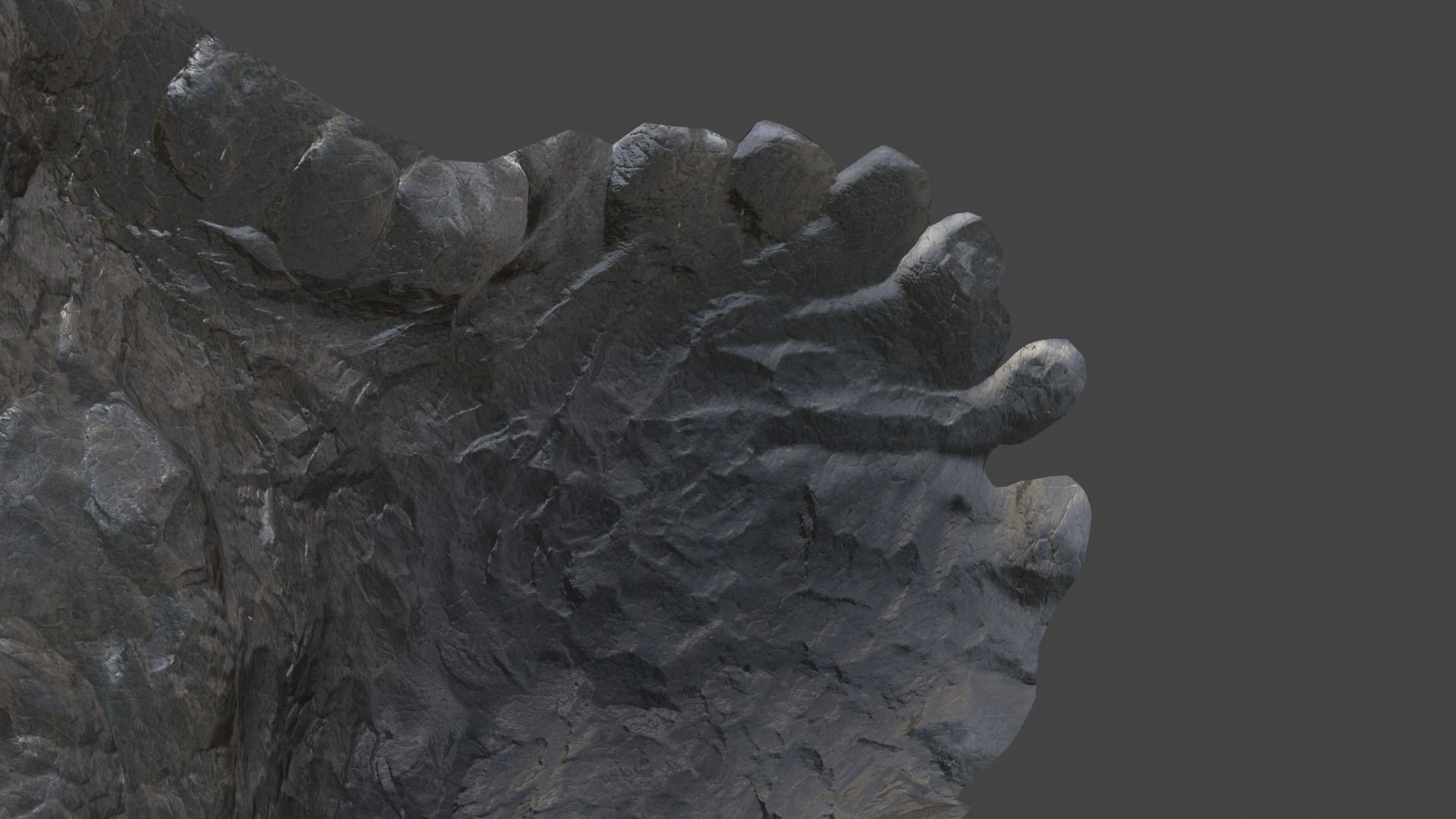 High Quality Crater Crystal Environment High and Low Poly Low-poly 3D model_56