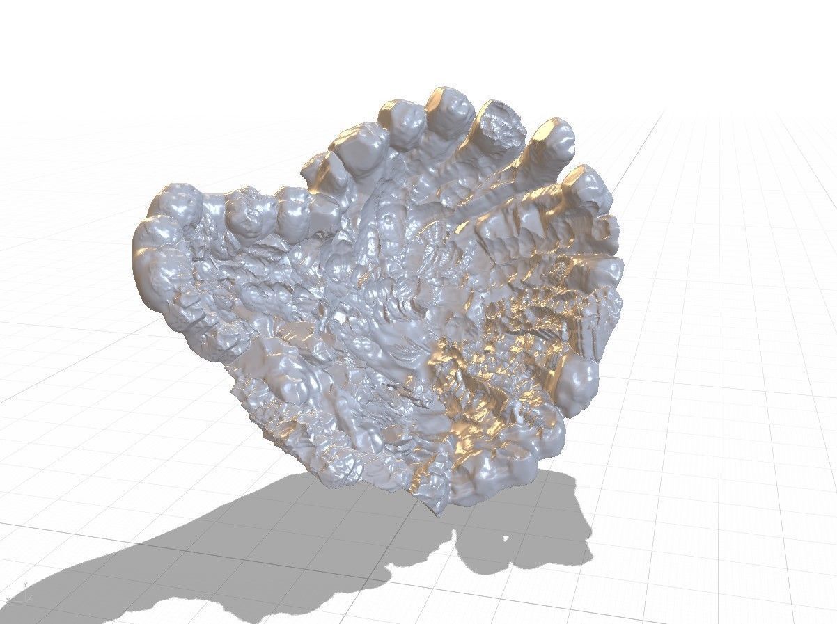 High Quality Crater Crystal Environment High and Low Poly Low-poly 3D model_37