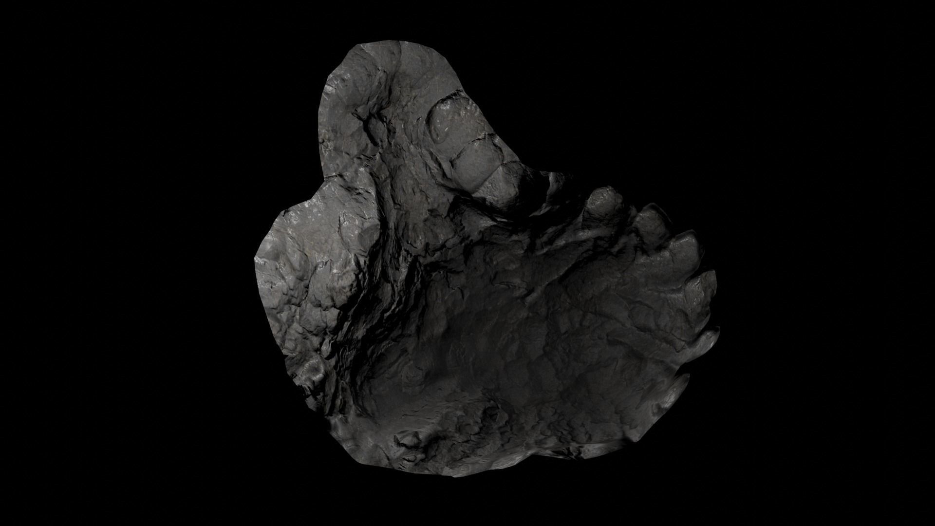 High Quality Crater Crystal Environment High and Low Poly Low-poly 3D model_39