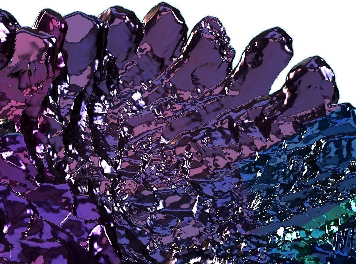 High Quality Crater Crystal Environment High and Low Poly Low-poly 3D model_16