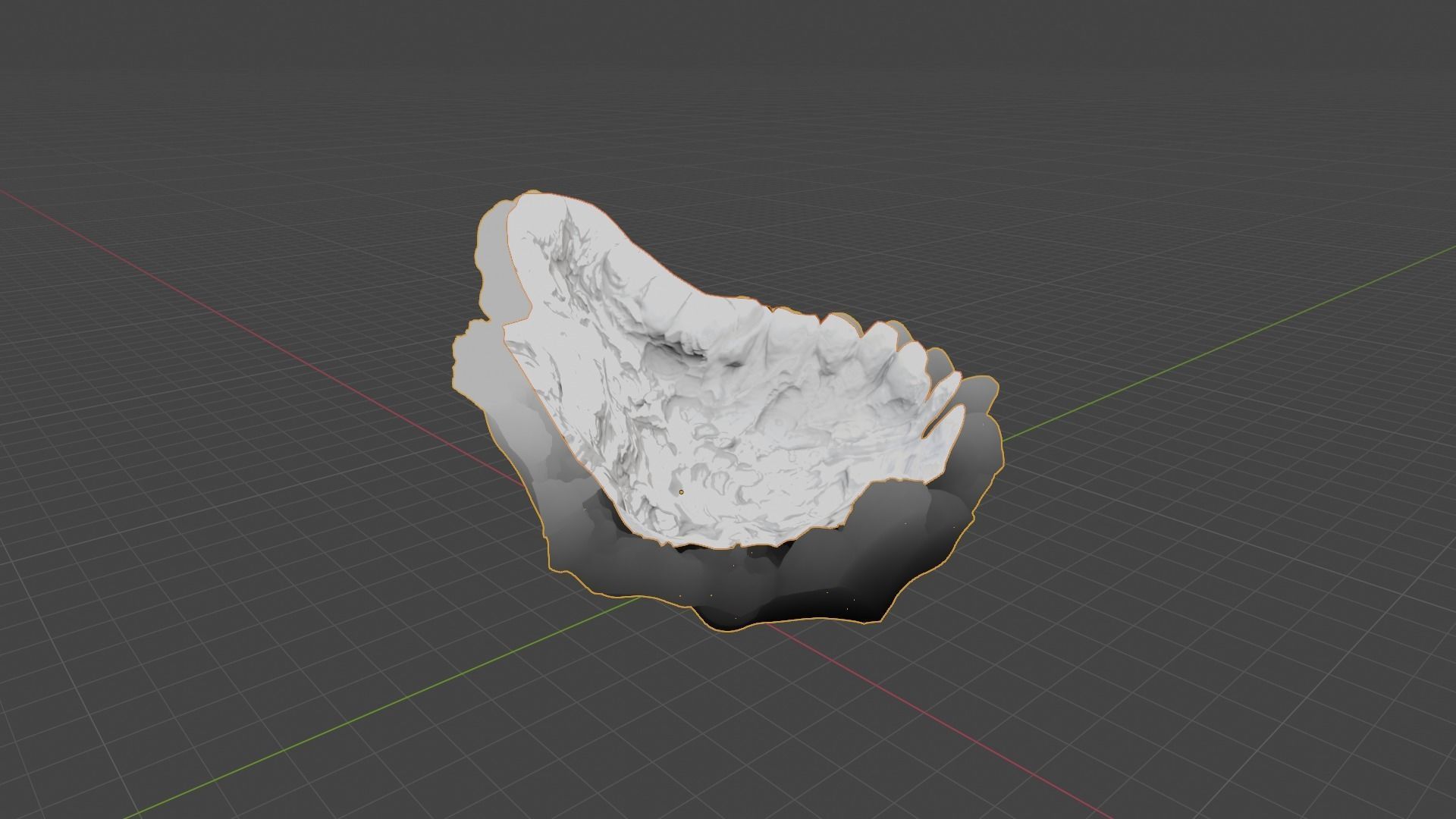 High Quality Crater Crystal Environment High and Low Poly Low-poly 3D model_6