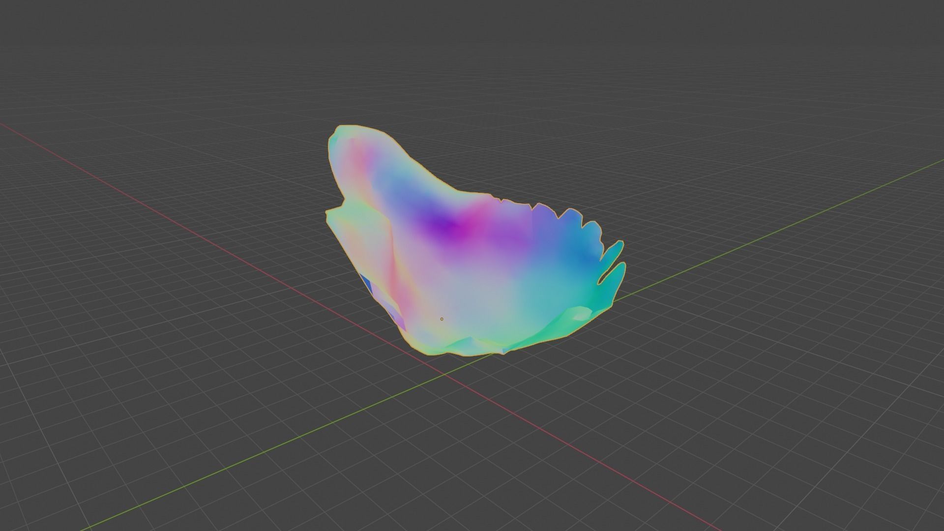 High Quality Crater Crystal Environment High and Low Poly Low-poly 3D model_9