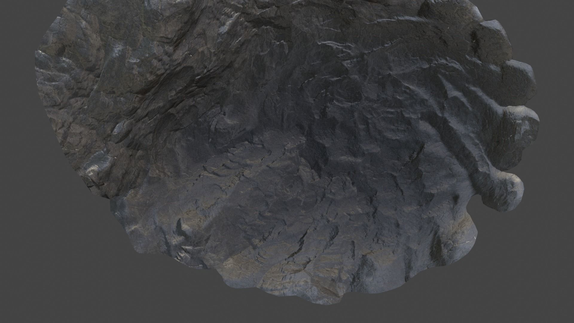 High Quality Crater Crystal Environment High and Low Poly Low-poly 3D model_10