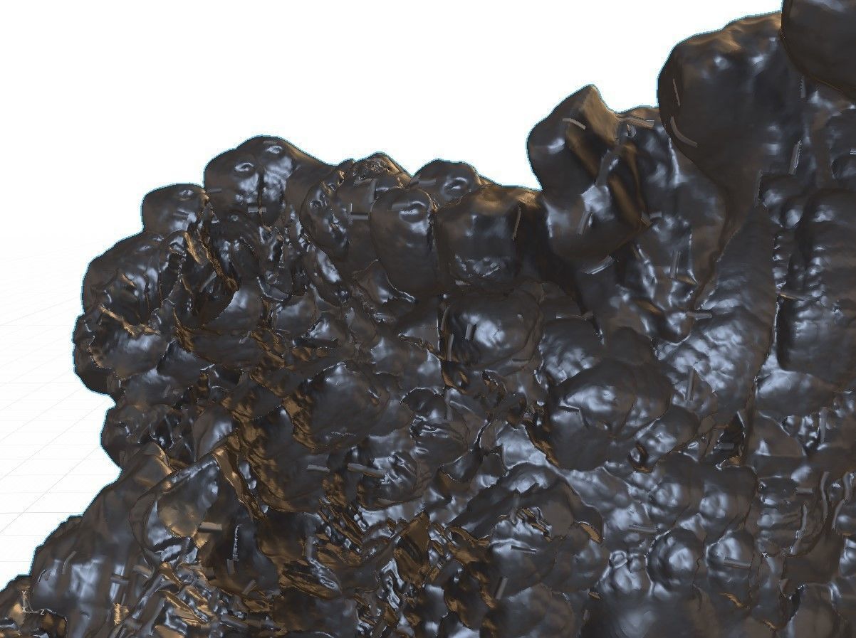 High Quality Crater Crystal Environment High and Low Poly Low-poly 3D model_19