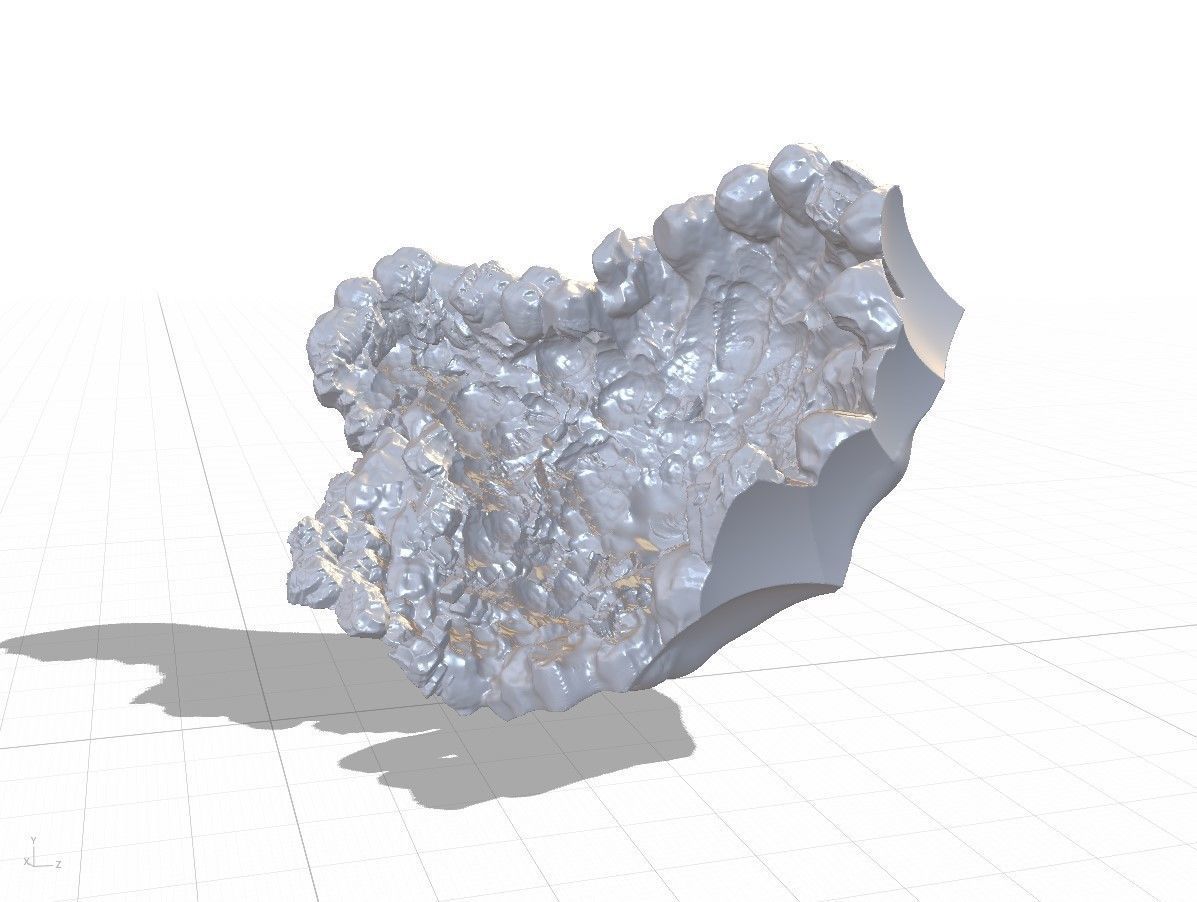 High Quality Crater Crystal Environment High and Low Poly Low-poly 3D model_35