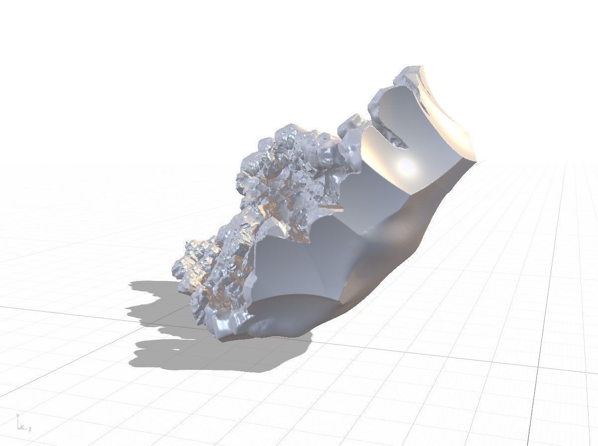 High Quality Crater Crystal Environment High and Low Poly Low-poly 3D model_32