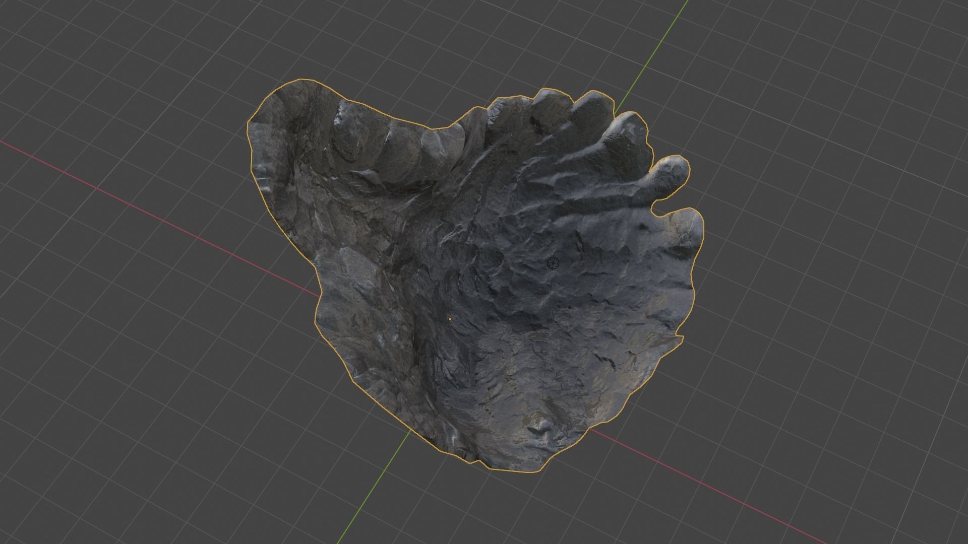 High Quality Crater Crystal Environment High and Low Poly Low-poly 3D model_43