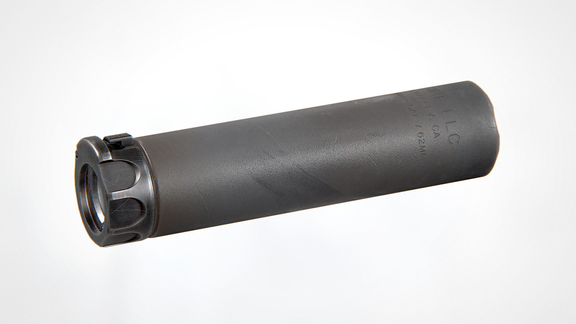 Surefire SOCOM762-MINI2 Suppressor Low-poly 3D model_4