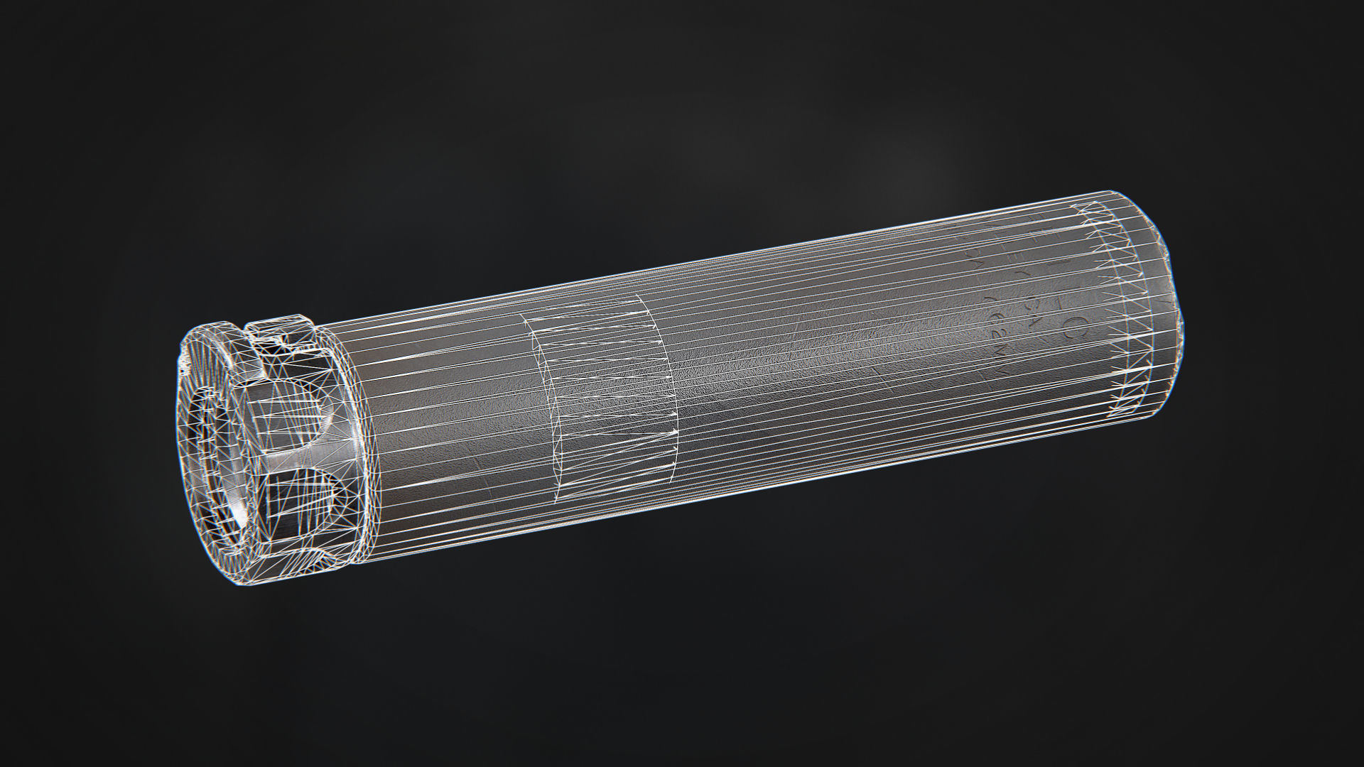 Surefire SOCOM762-MINI2 Suppressor Low-poly 3D model_11