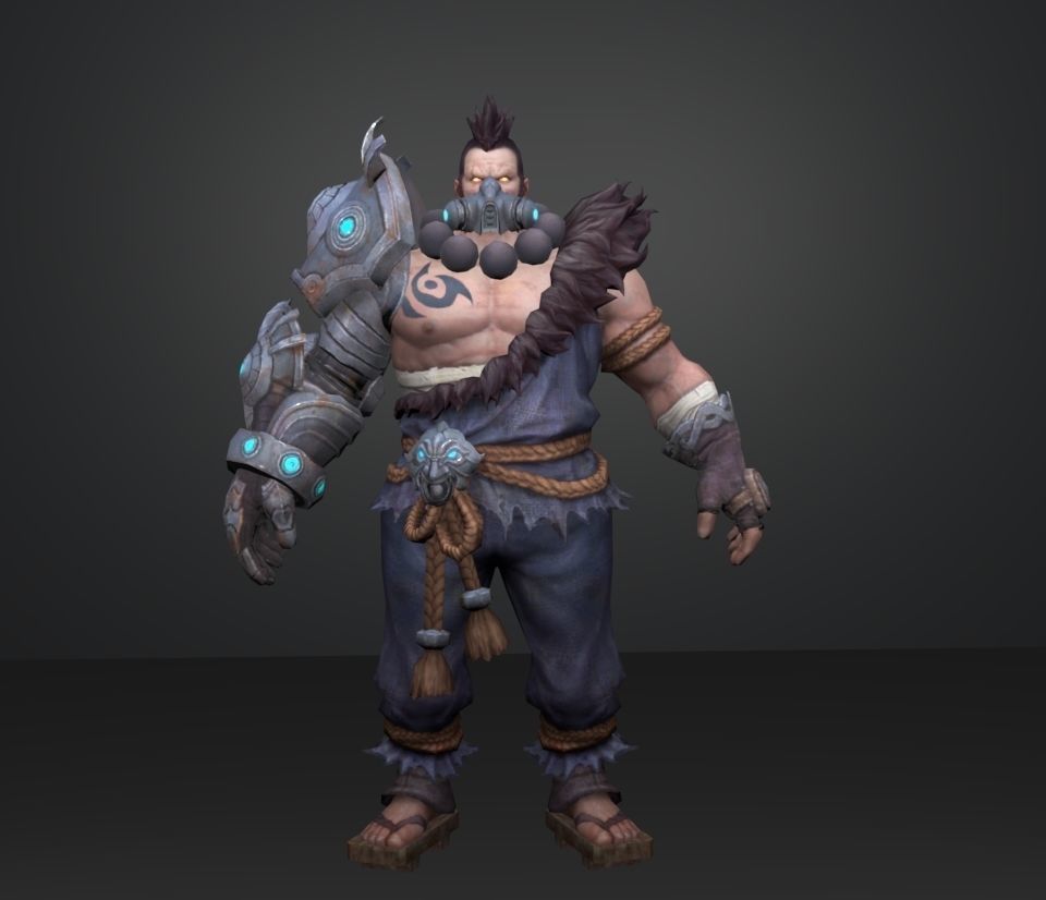 cyber shinobi 3D model_1