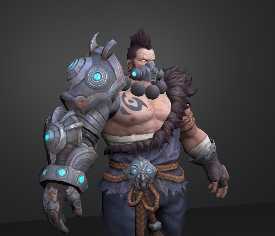 cyber shinobi 3D model_2