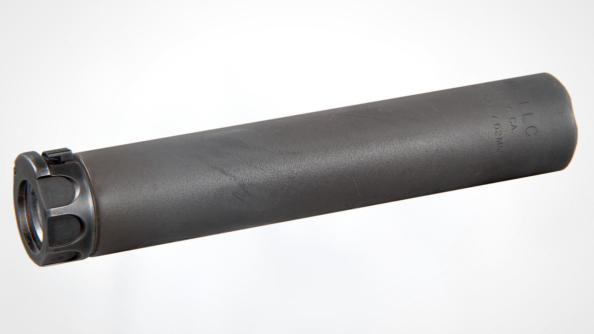 Surefire SOCOM762-RC2 Suppressor Low-poly 3D model_4