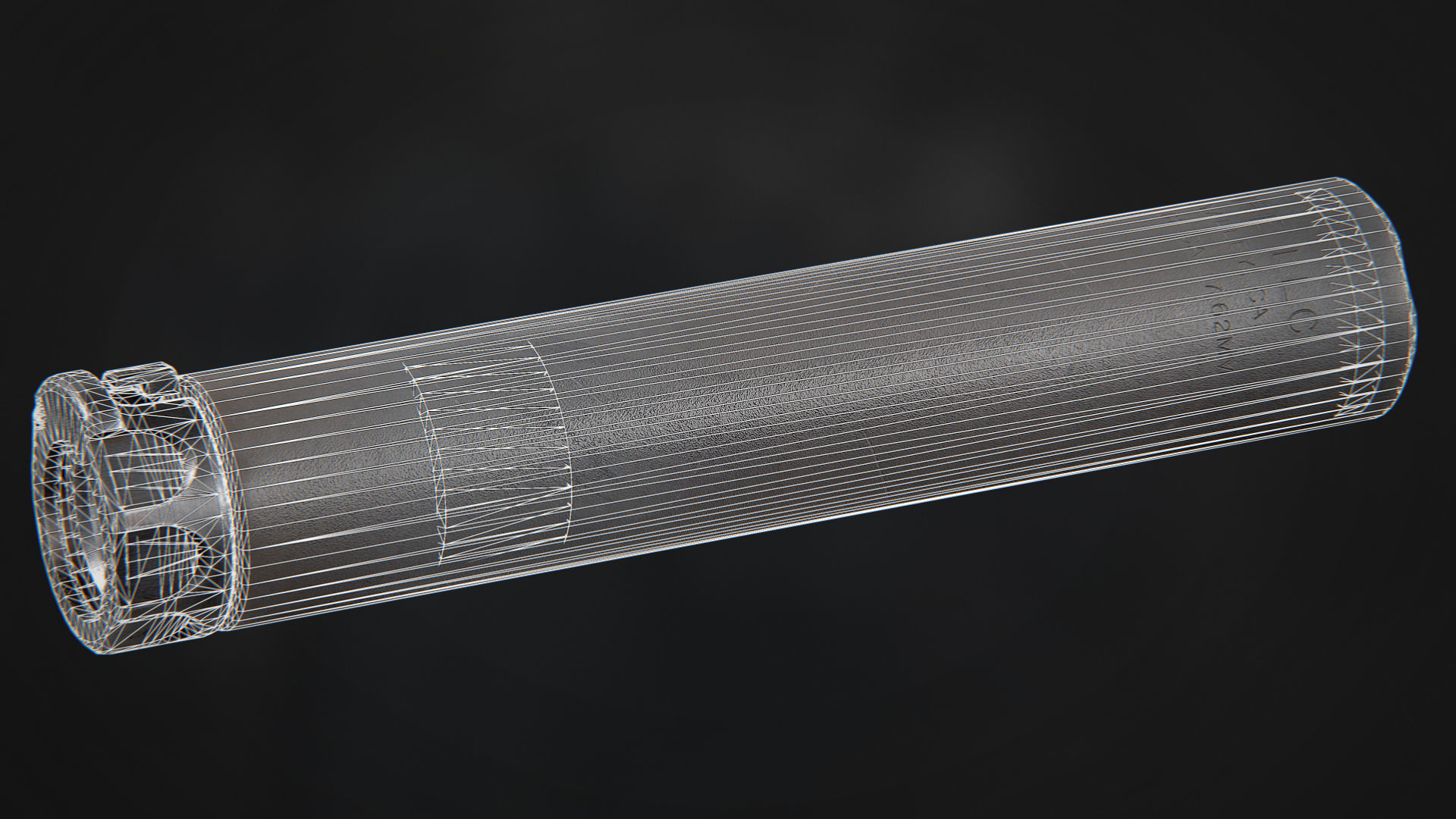 Surefire SOCOM762-RC2 Suppressor Low-poly 3D model_11