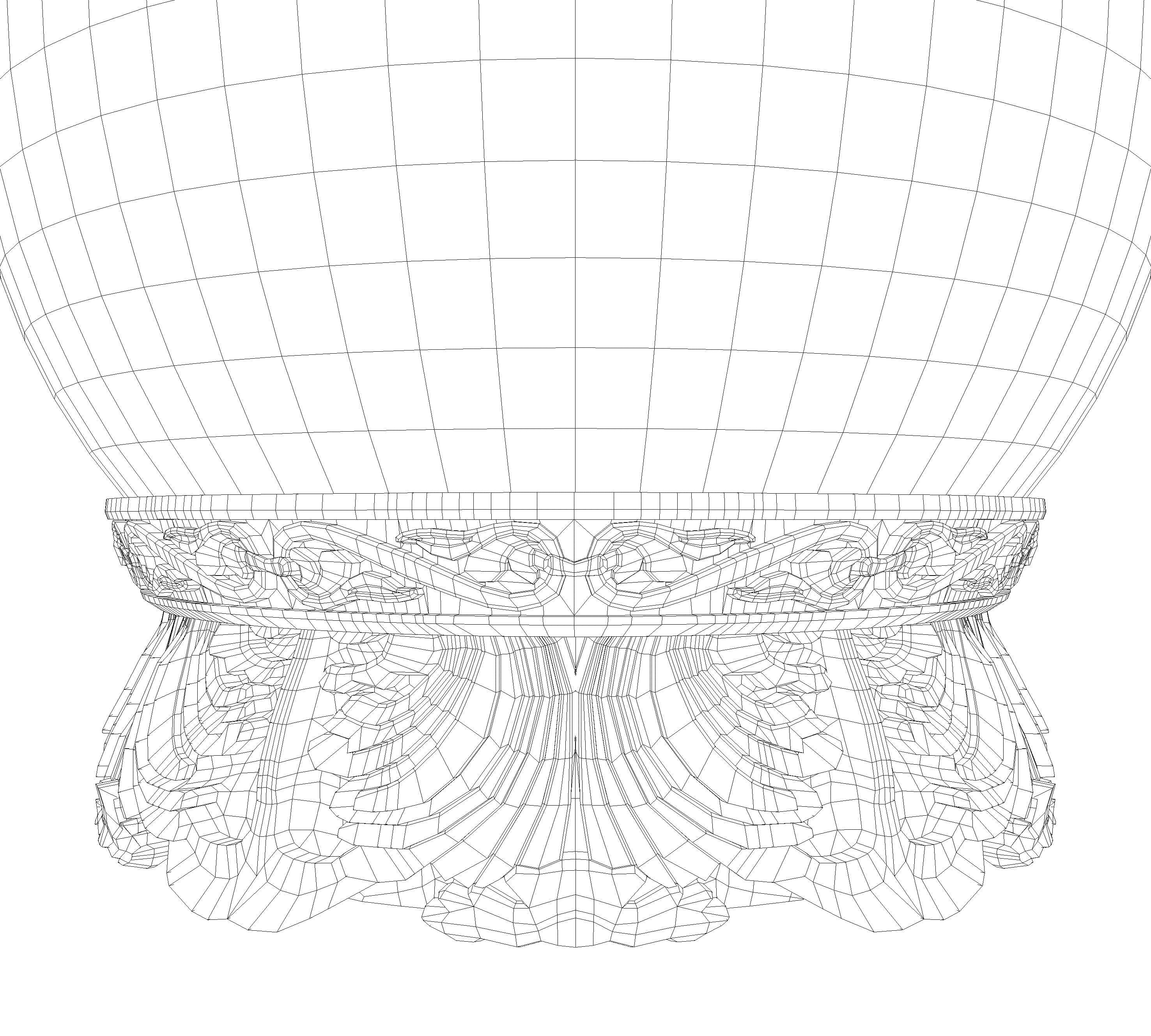 Ornate Crystal Ball 3D model_8