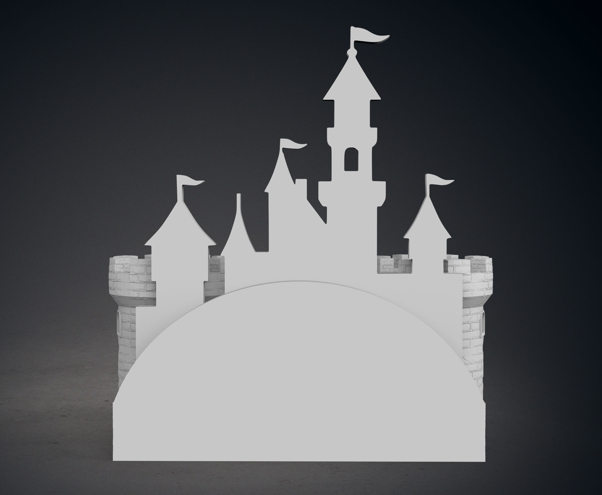 Castle Pen Holder 3D print model_5