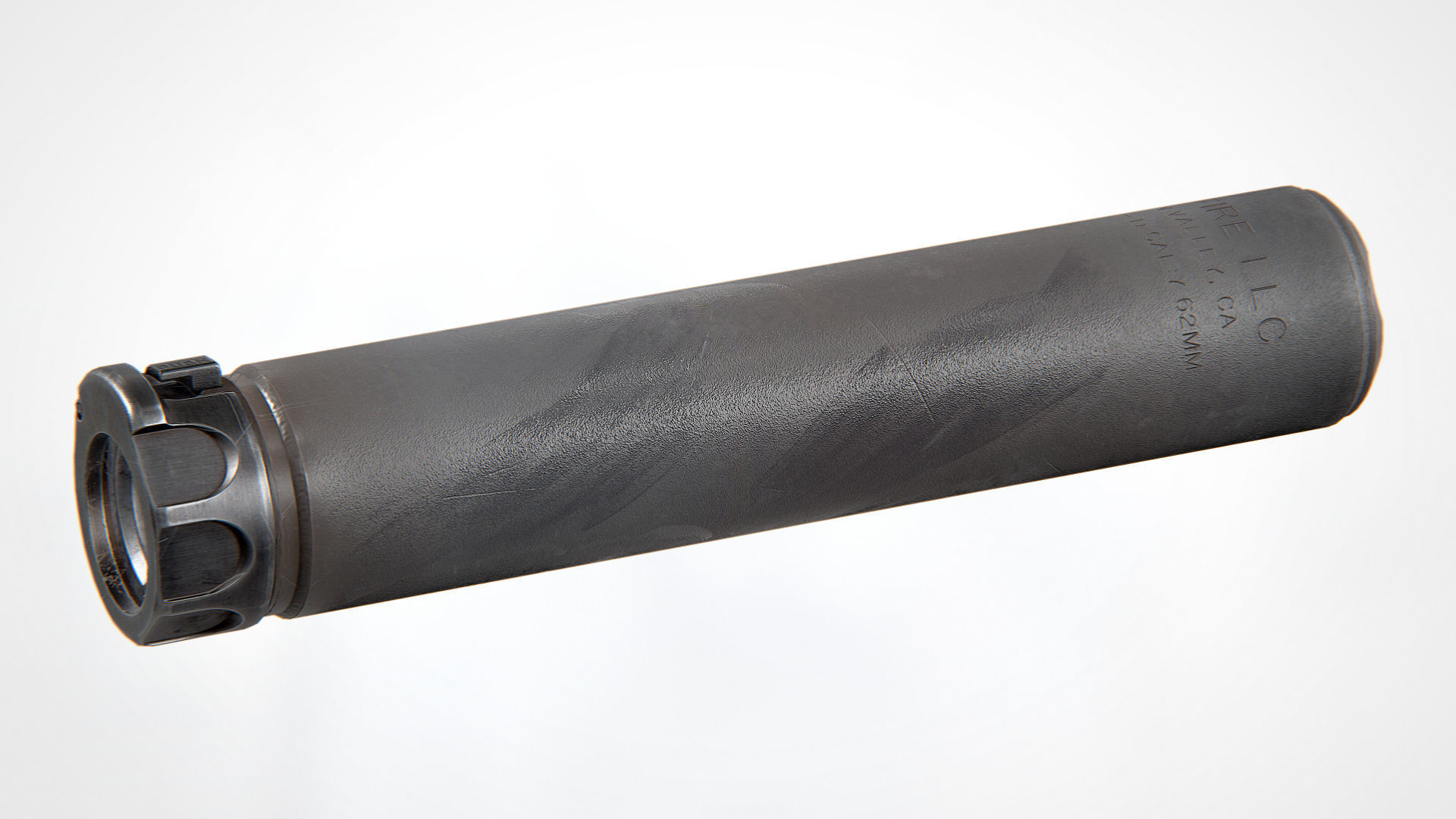 Surefire SOCOM762-TI2 Suppressor Low-poly 3D model_4