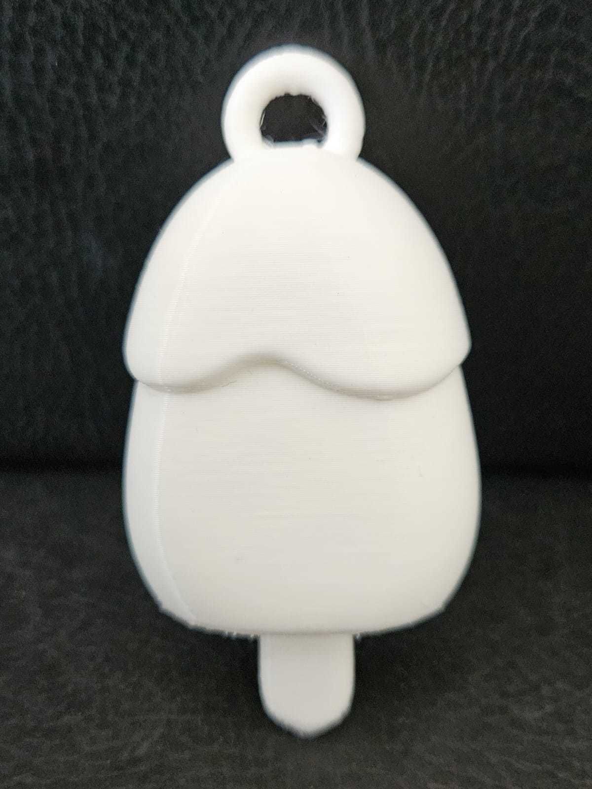 Popsicle Keychain 3D print model_3