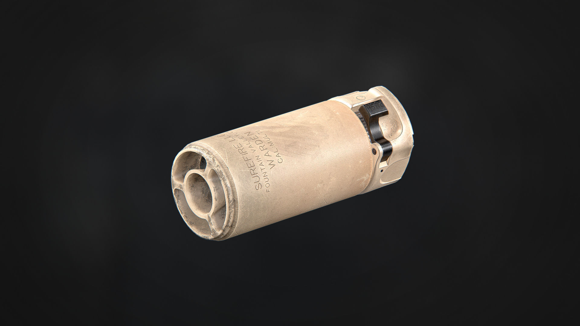 Surefire WARDEN Low-poly 3D model_5