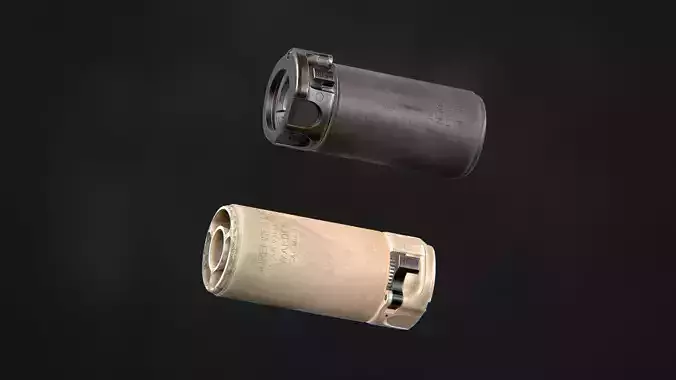 Surefire WARDEN Low-poly 3D model