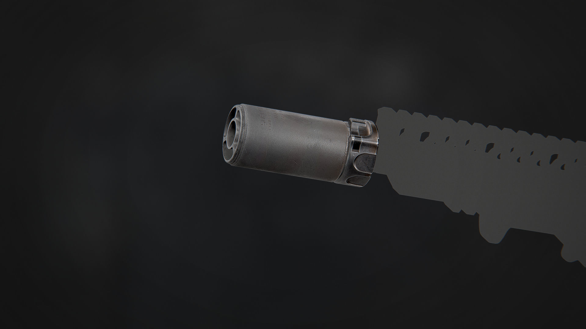 Surefire WARDEN Low-poly 3D model_7