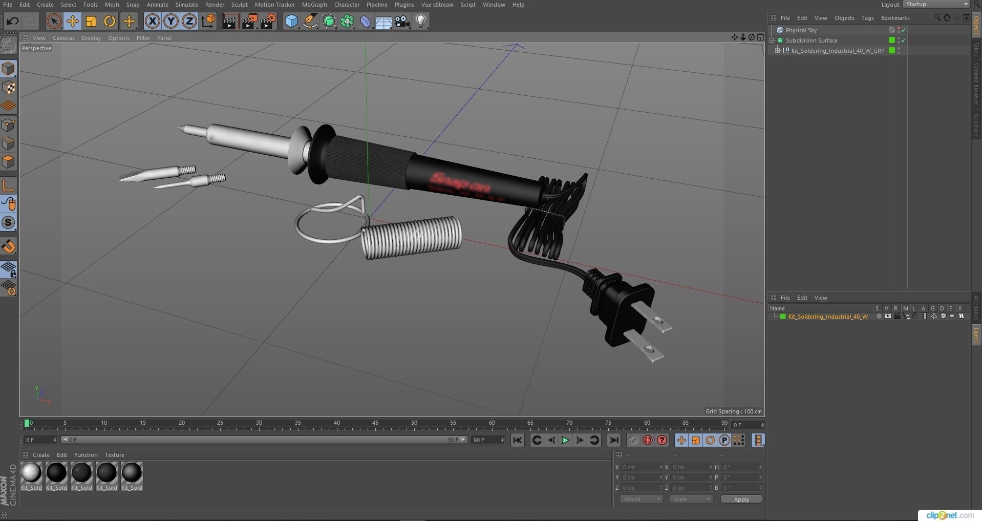 SO Kit Soldering Industrial Low-poly 3D model_31