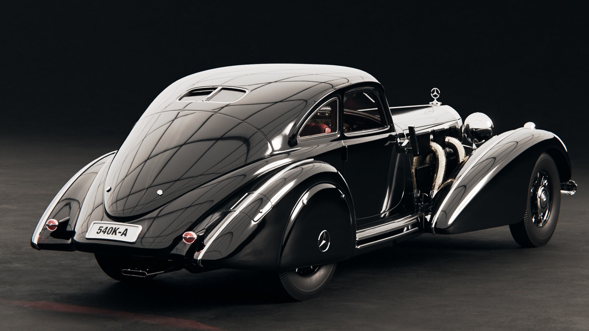 Mercedes 540k Autobahnkurier 3D model_2