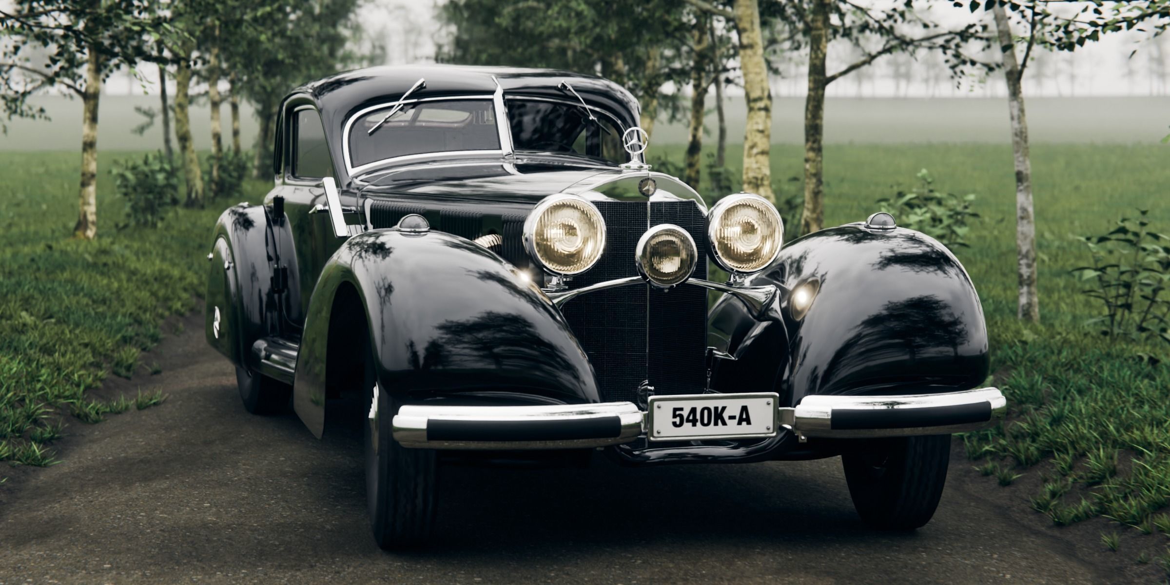 Mercedes 540k Autobahnkurier 3D model_13