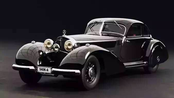 Mercedes 540k Autobahnkurier 3D model