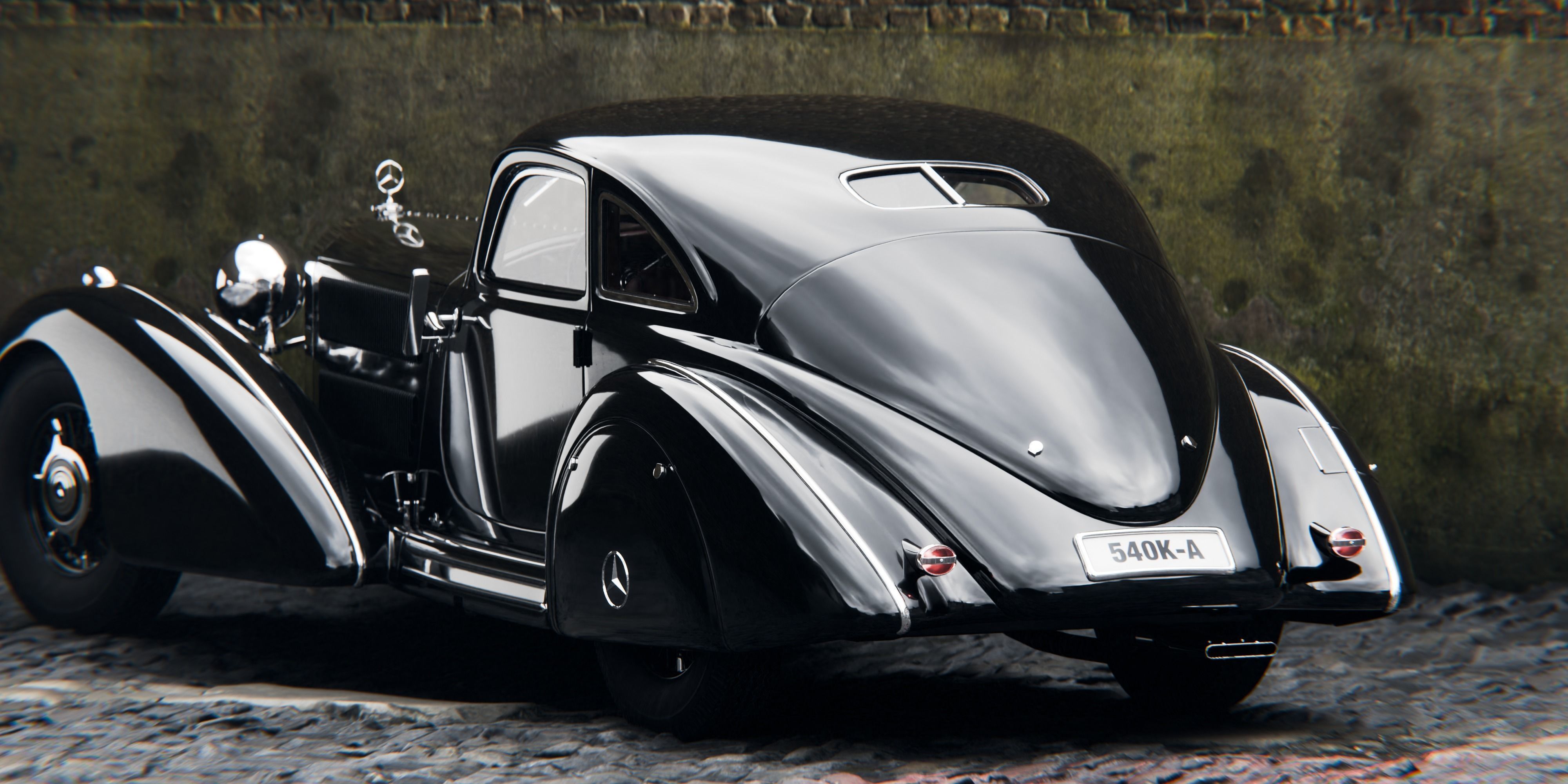 Mercedes 540k Autobahnkurier 3D model_15