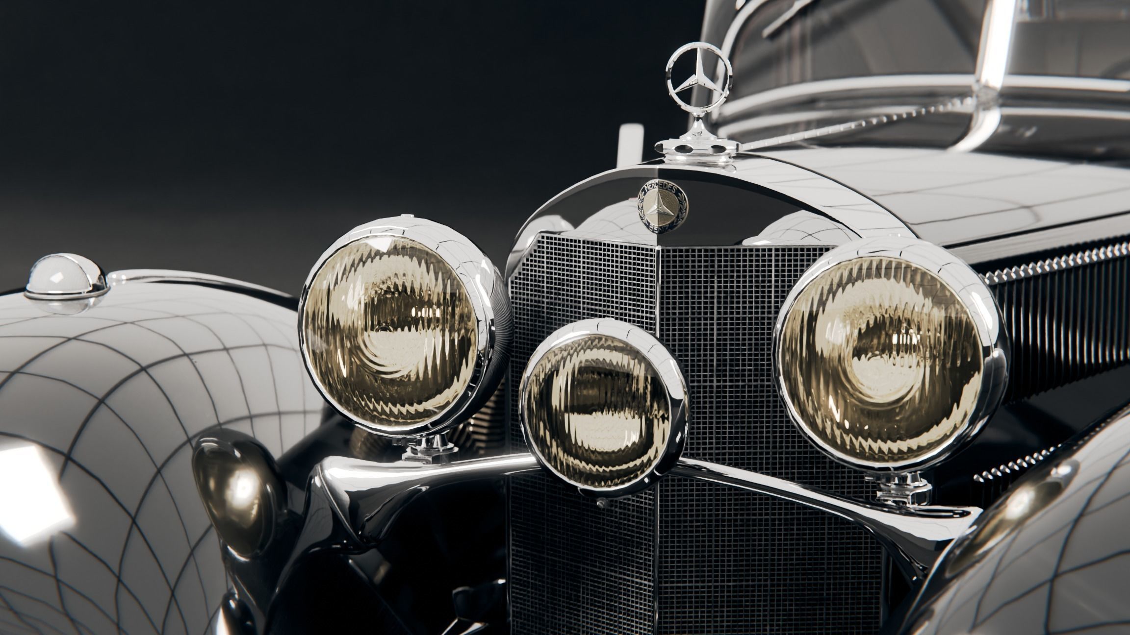 Mercedes 540k Autobahnkurier 3D model_6