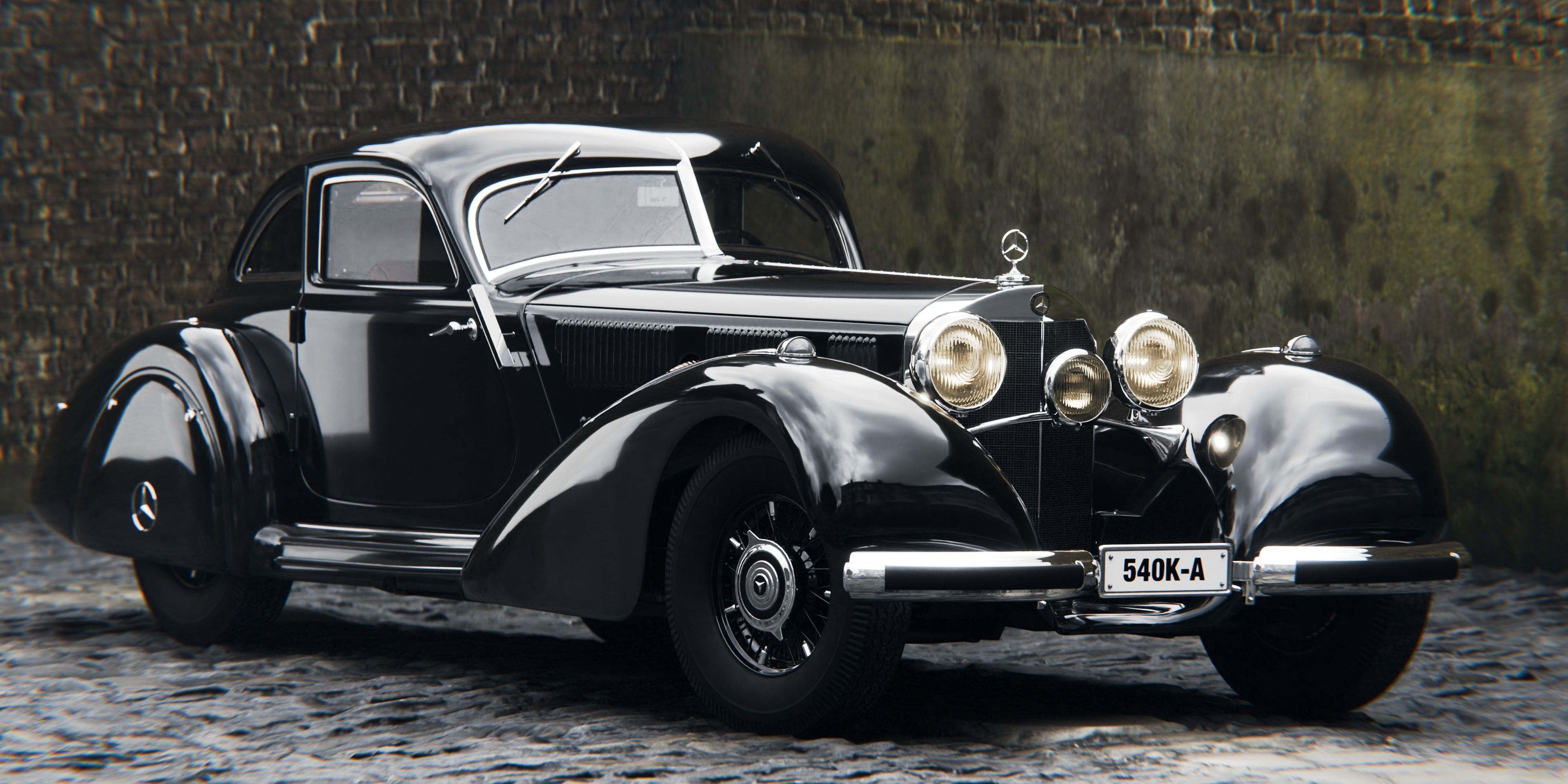 Mercedes 540k Autobahnkurier 3D model_7